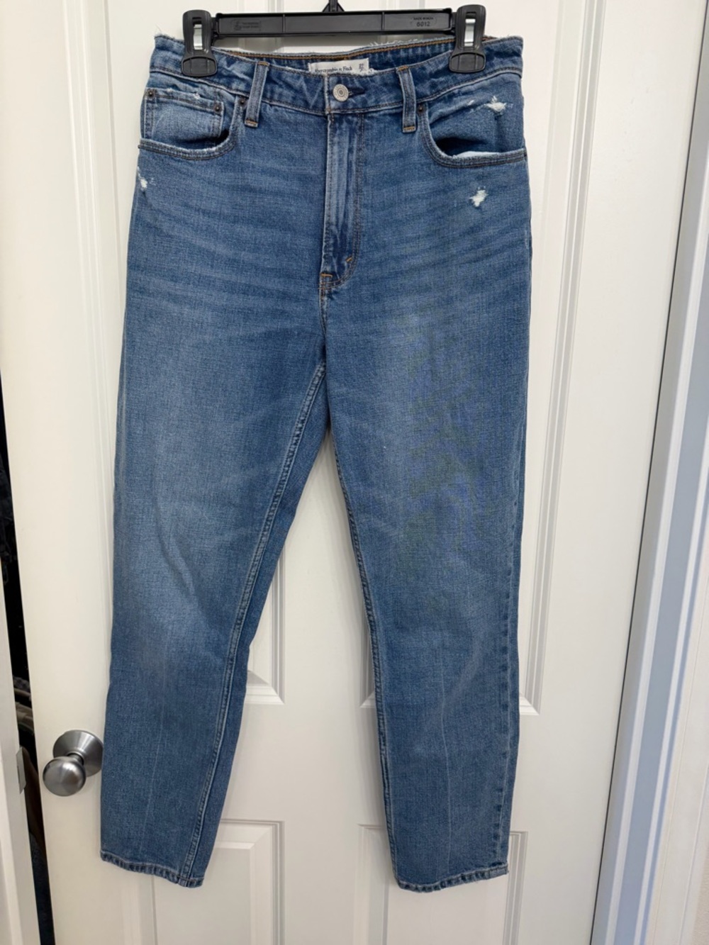 Abercrombie & Fitch Medium Blue Straight Leg Jeans